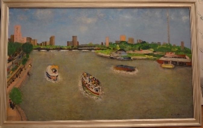 Back to Cairo oil painting